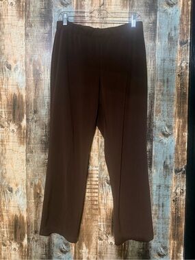 Susan Graver Pull-On Pants in Dark Brown